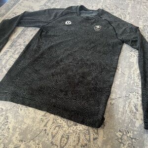 lululemon athletica Patterned Black Long Sleeve Tee
